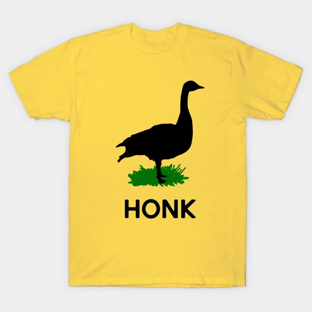 What Does the Goose Say? Honk T-Shirt by jdsoudry